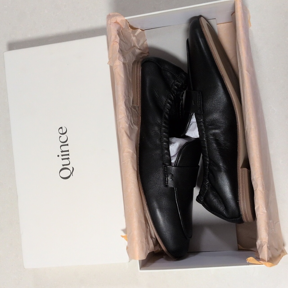 Quince Italian Leather Soft Loafers NWOT - Picture 6 of 7
